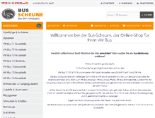 Tablet Screenshot of bus-scheune.de